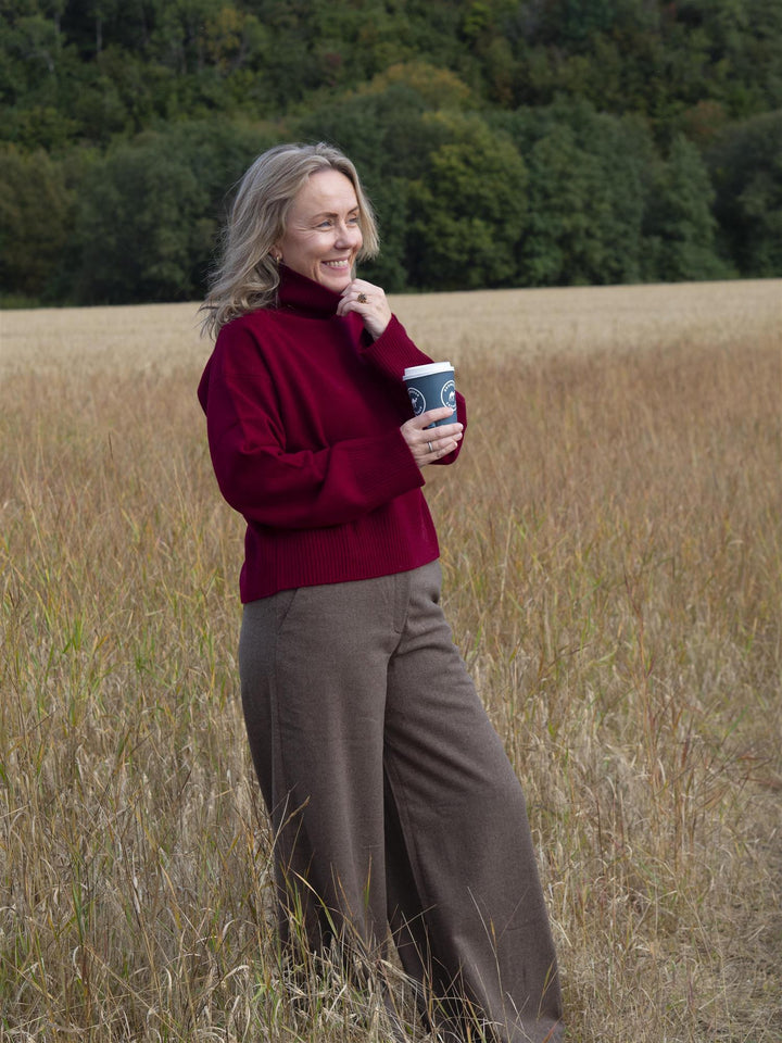 Abigail Knit Mørkerød