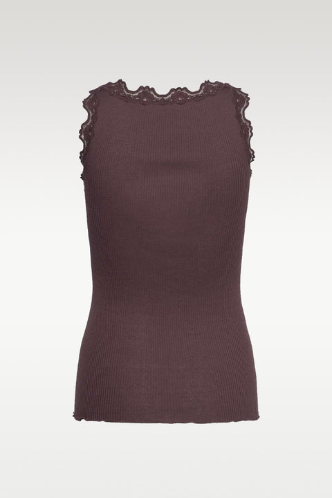 Babette Silk SL U-Neck Burgunder