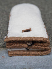 Fluff Scalloped Mitten Cream