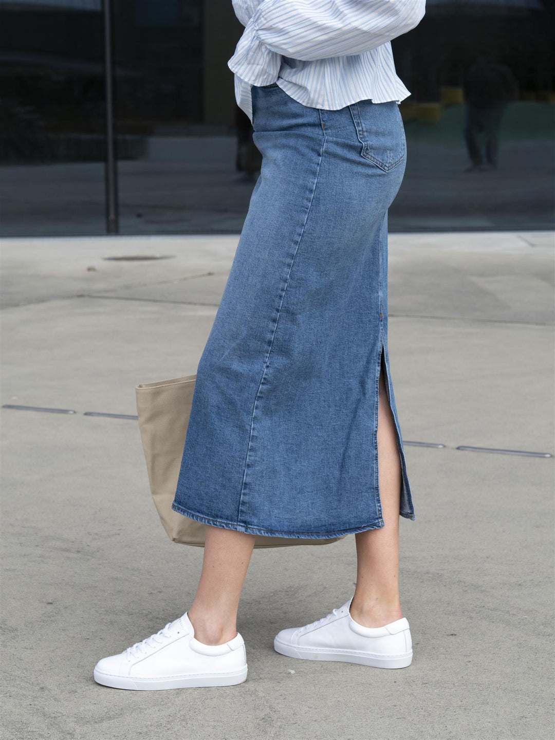 Zoe maxi skirt Blå