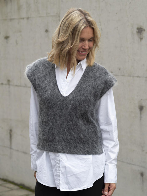 Camryn Knit Vest Grå