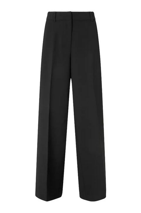 Fique Straight Trousers Sort