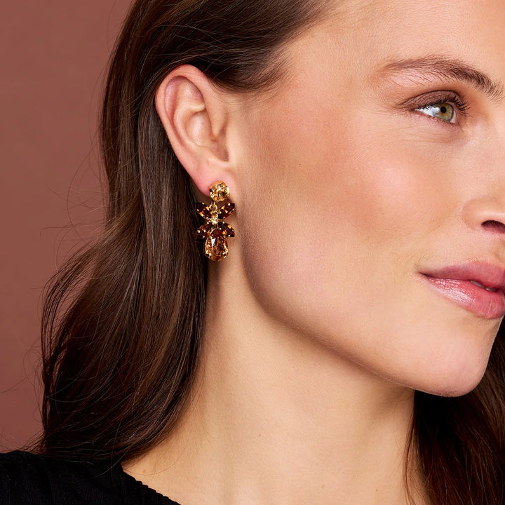 Mini Dione Earrings Brun