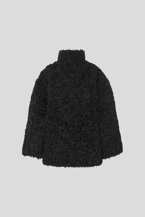 Mia Faux  Fur Jacket Sort