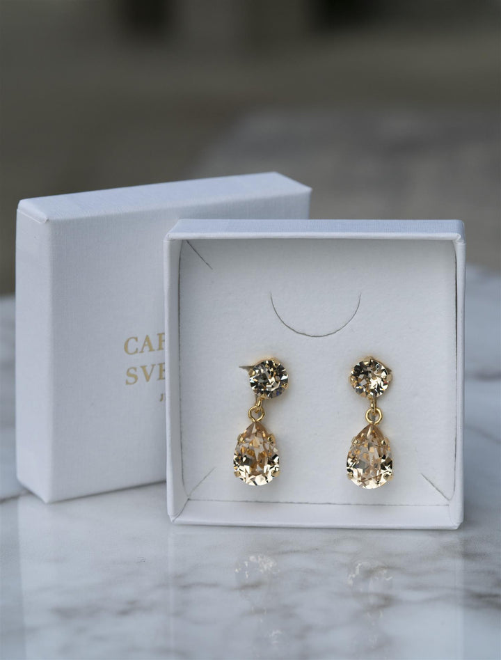Mini drop earrings Golden Shadow