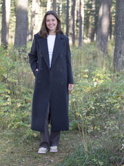 Yunah Long Coat Koksgrå