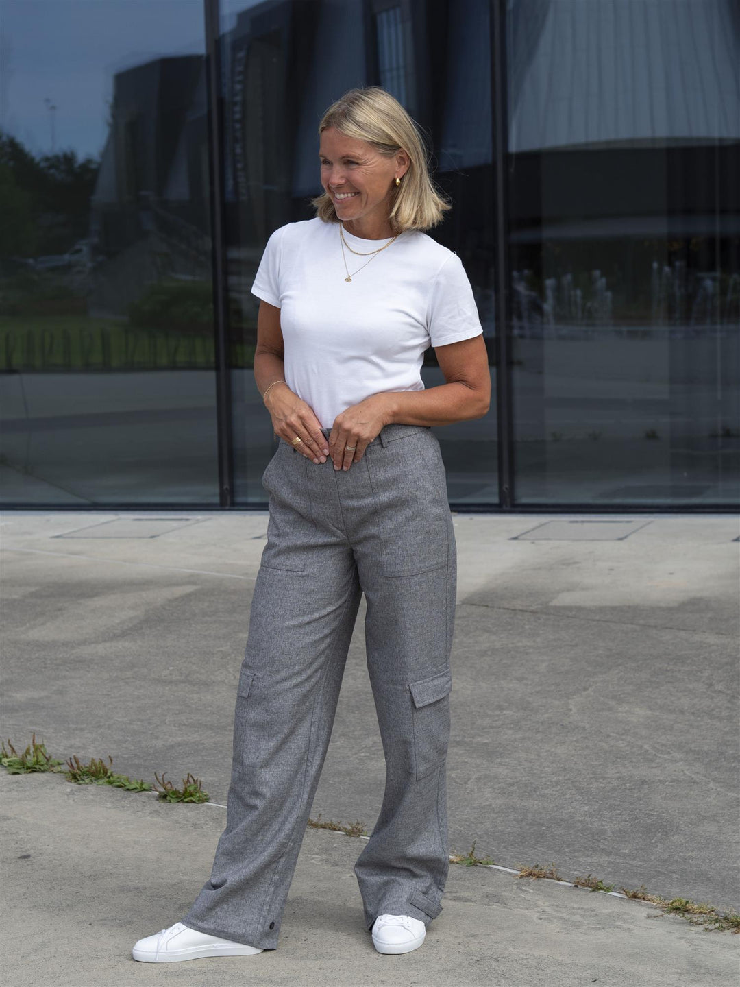 Sophia Cargo Strap Grå