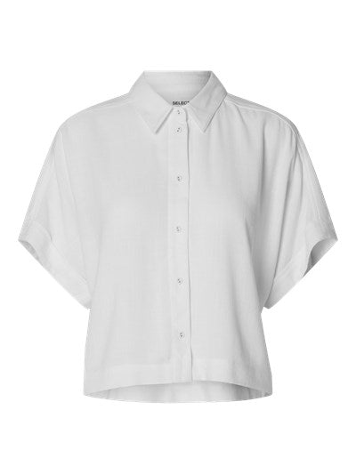 Viva Cropped Shirt Hvit