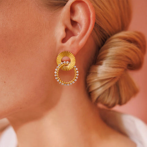 Gaianna Earrings Gold Gull