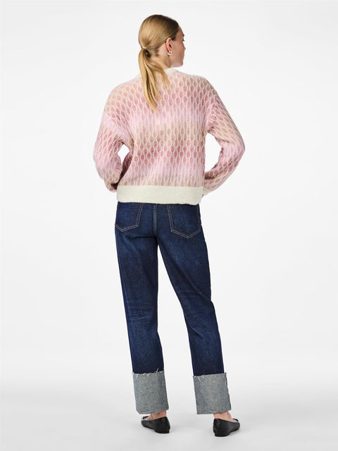 Space Knit Pullover Rosa