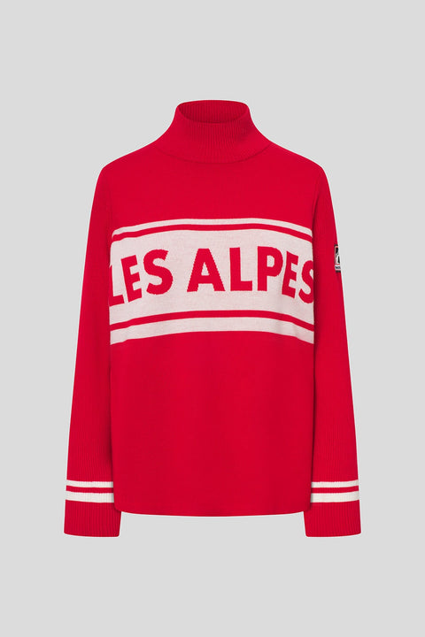 Les Alpes Knitted Sweater Rød