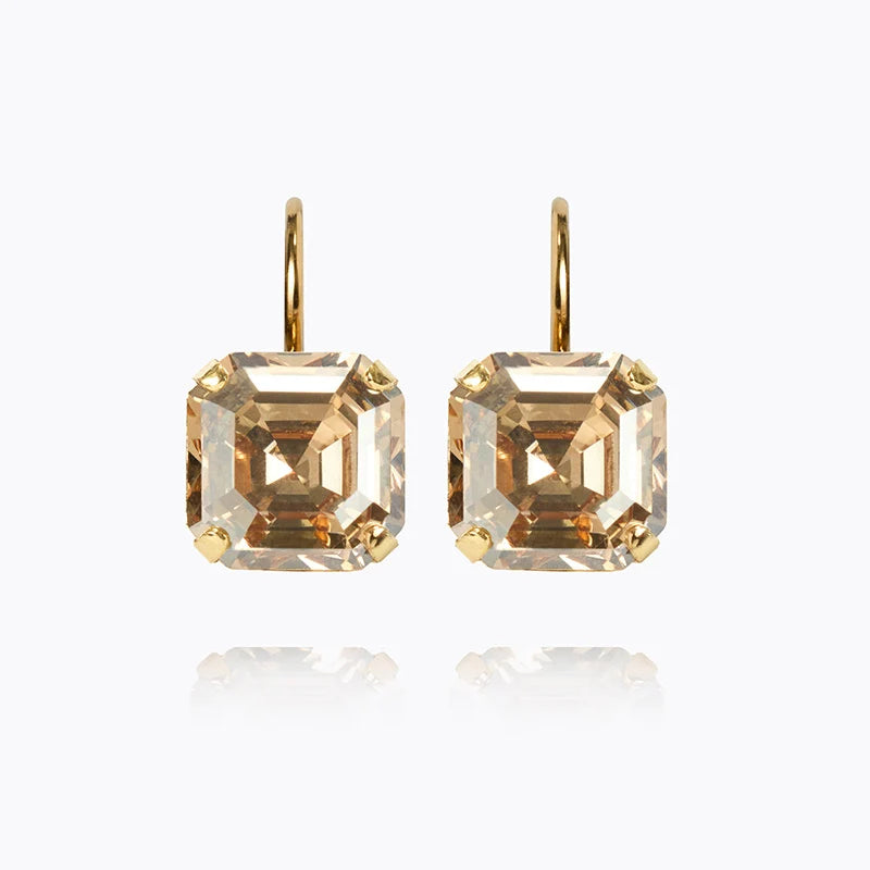 Eve Clasp Earrings Beige