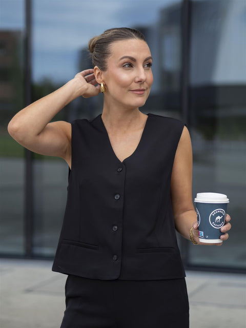 Nichelle Waistcoat Sort