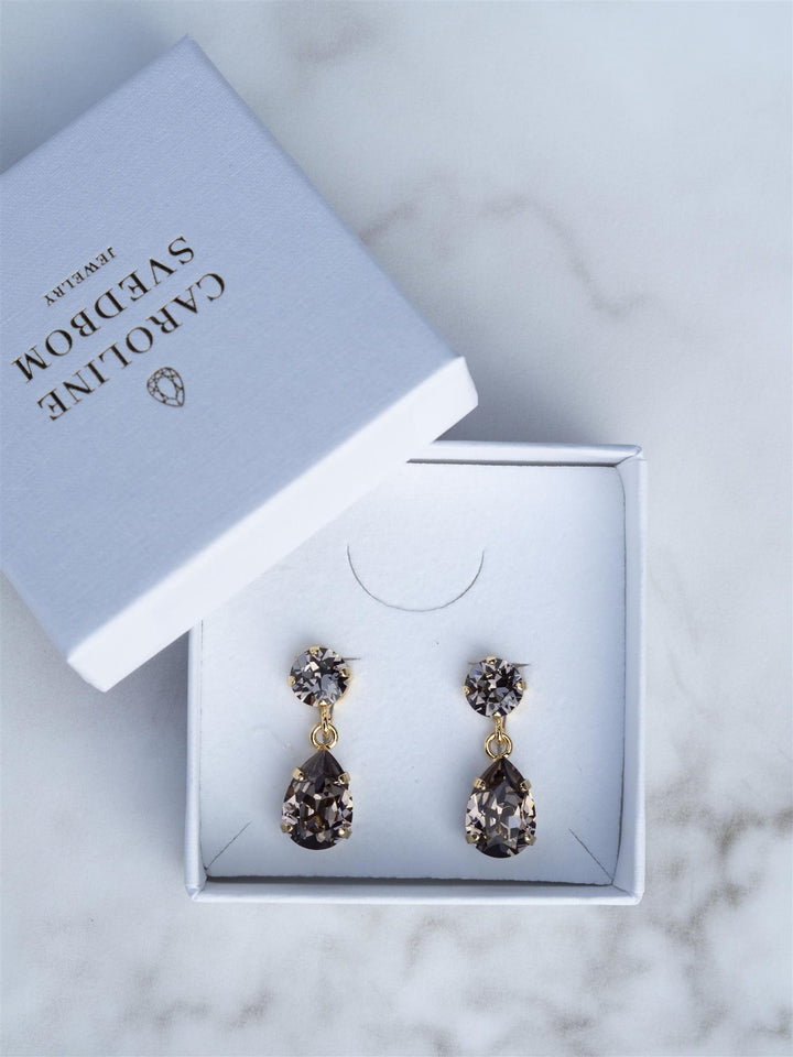 Mini drop earrings Grå