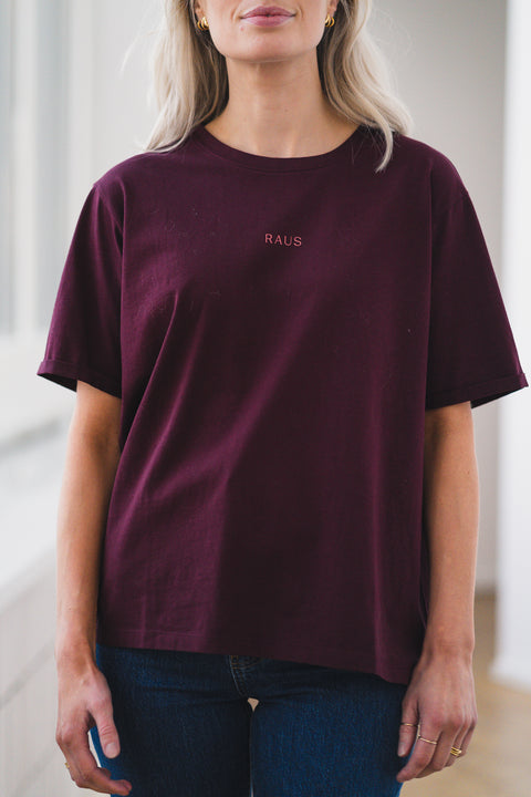 Linn Logo Tee Burgunder