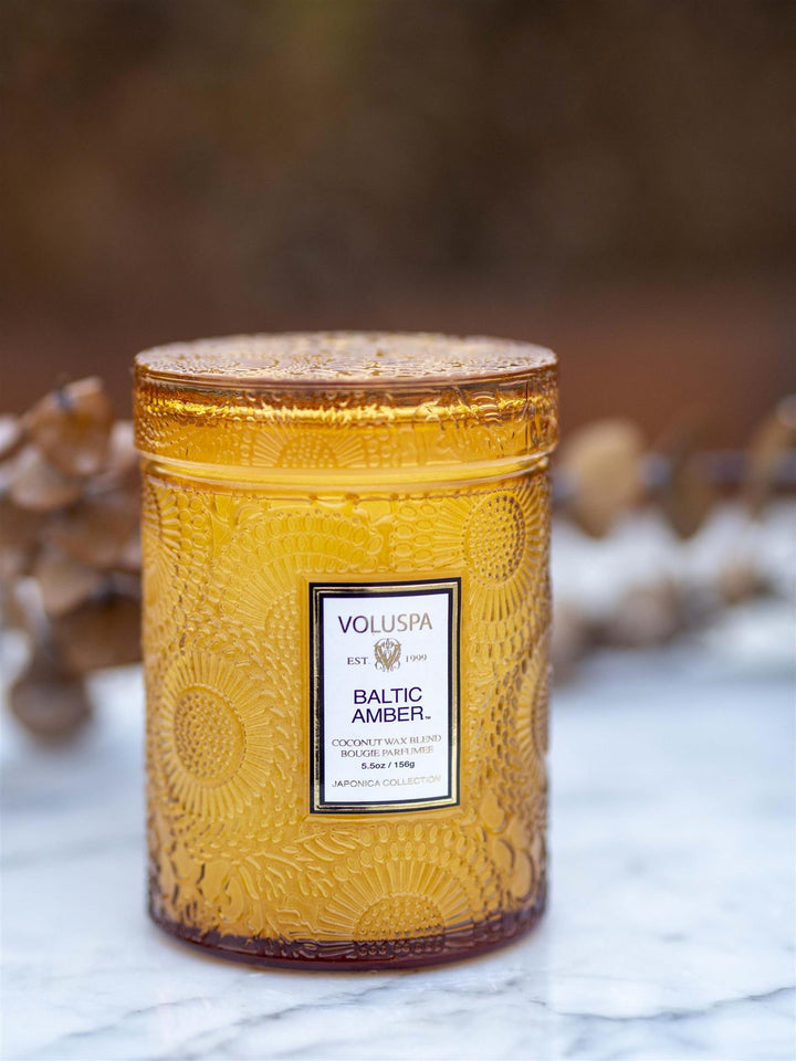 Smal Jar Baltic Amber Oransje