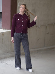 Pimi Cardigan Burgunder