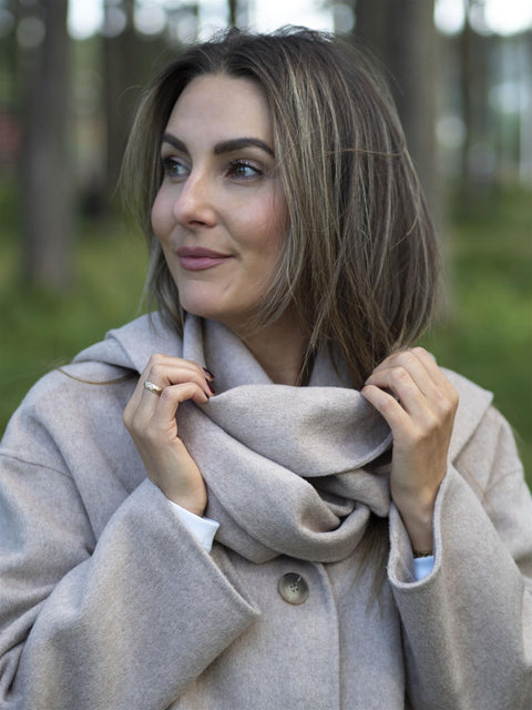 Pam Scarf Jacket Beige