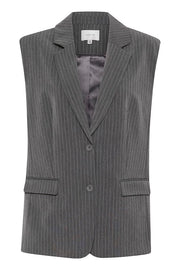 Joelle pinstripe waistcoat Grå