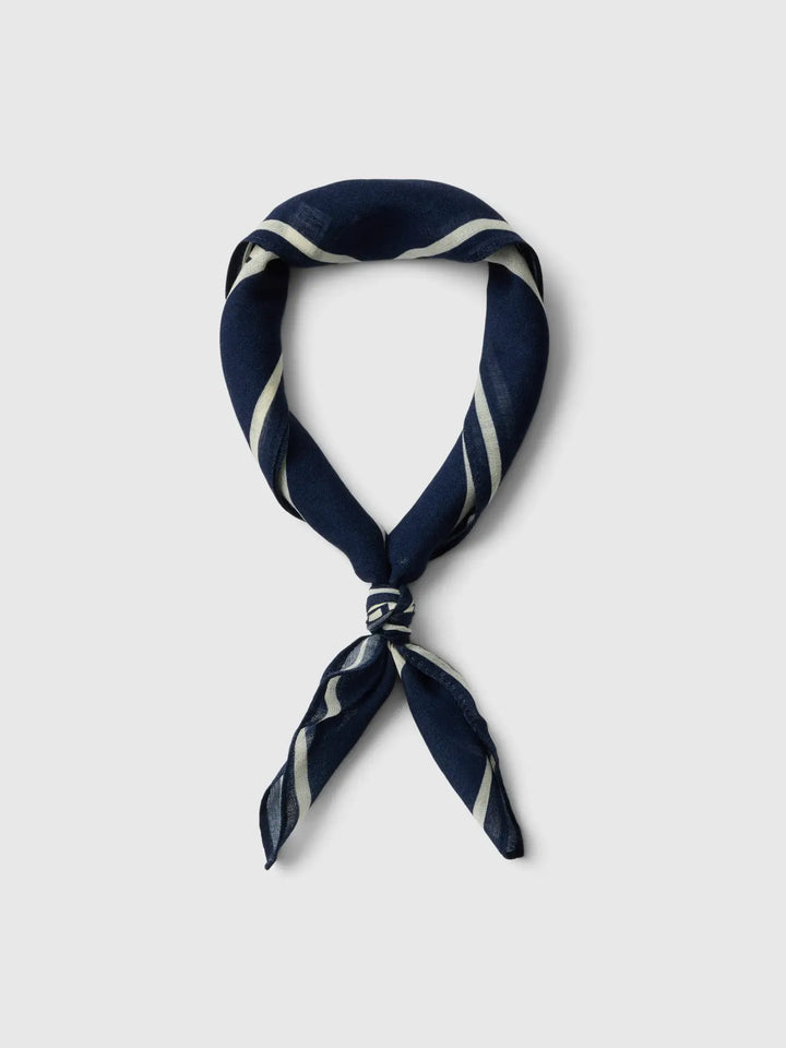 Ria wool scarf Hvit/Blå