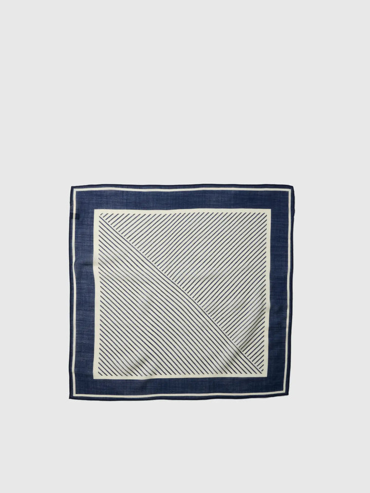 Ria wool scarf Hvit/Blå