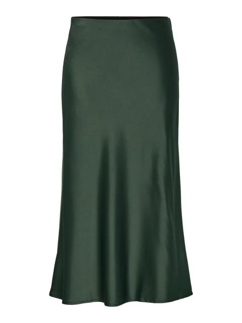 Pella midi skirt Mørkegrønn