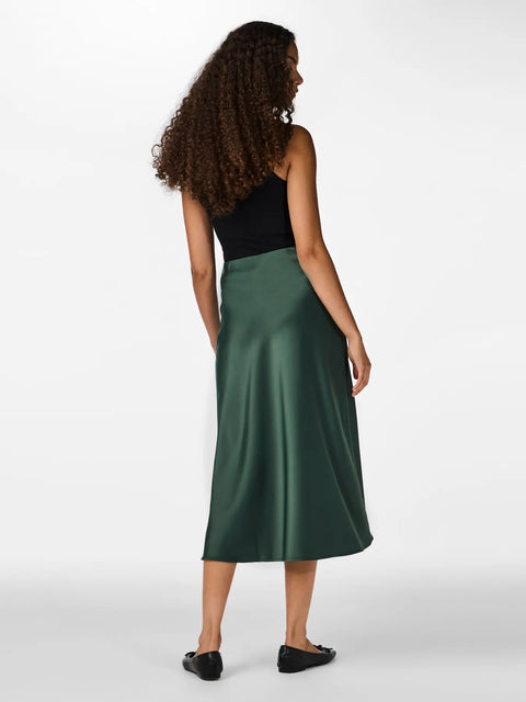 Pella midi skirt Mørkegrønn
