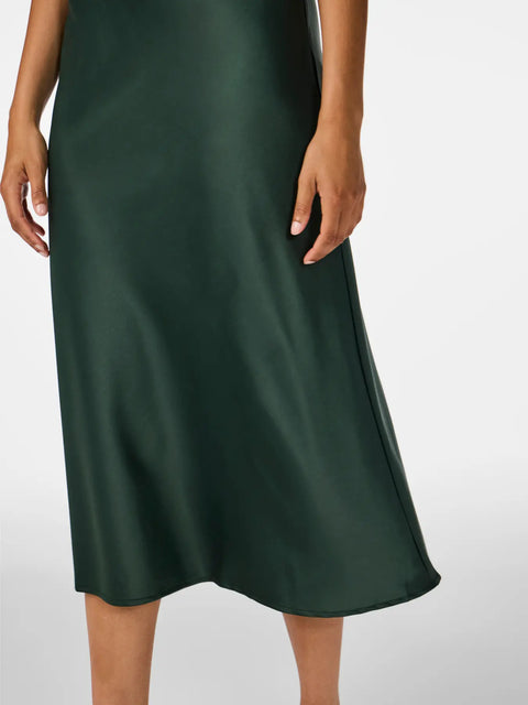 Pella midi skirt Mørkegrønn