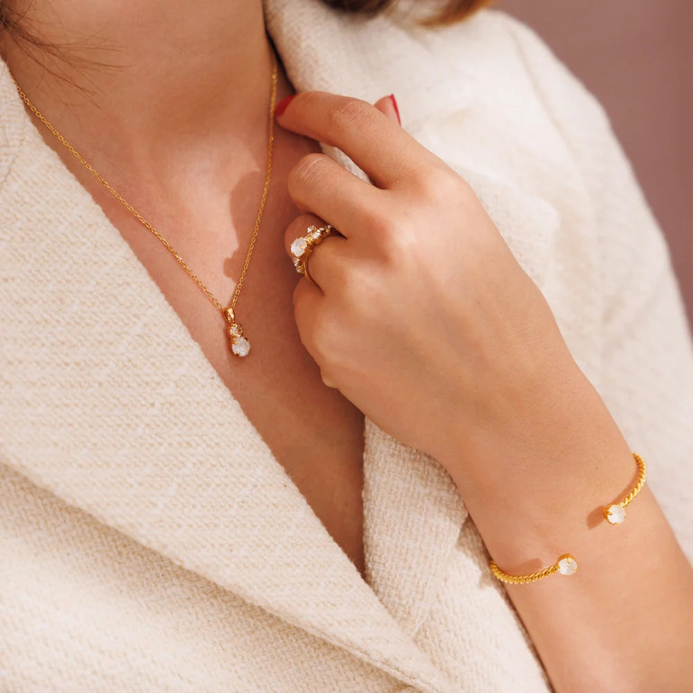 Leah Necklace Hvit