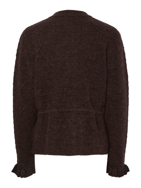 Thellis Knit Cardigan Brun