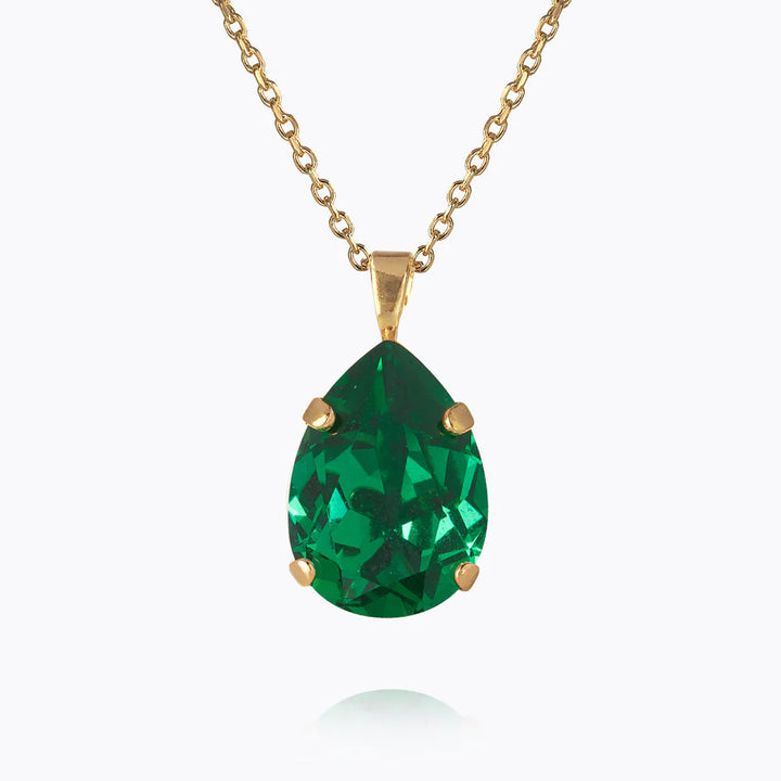 Mini drop necklace Grønn