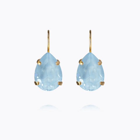 Mini drop clasp earrings Lysblå