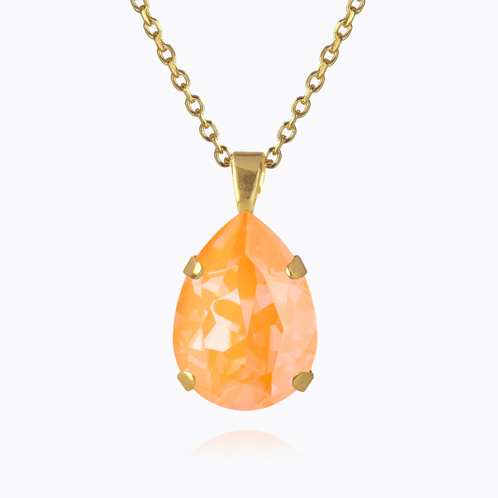 Mini drop necklace Pastelloransje