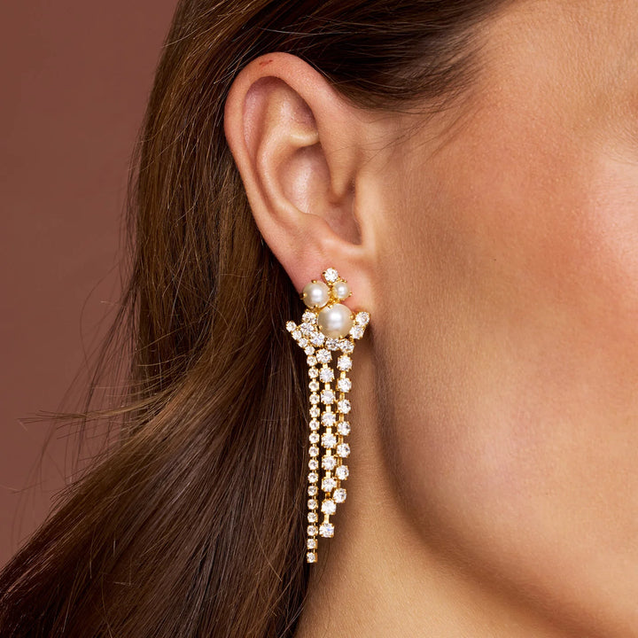 Molly statement earrings Hvit