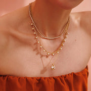 Ana Necklace Gold Cream