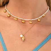 Shell Pearl Necklace Gull