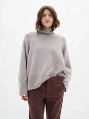 Kaxy Turtleneck Pullover Taupe