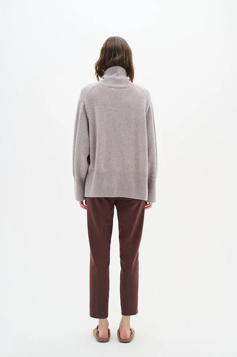 Kaxy Turtleneck Pullover Taupe