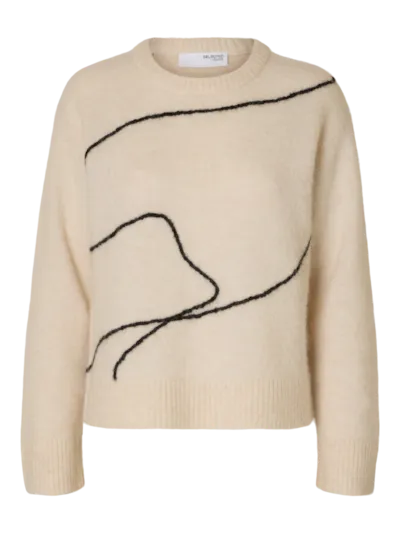 Sia Knit artwork Beige