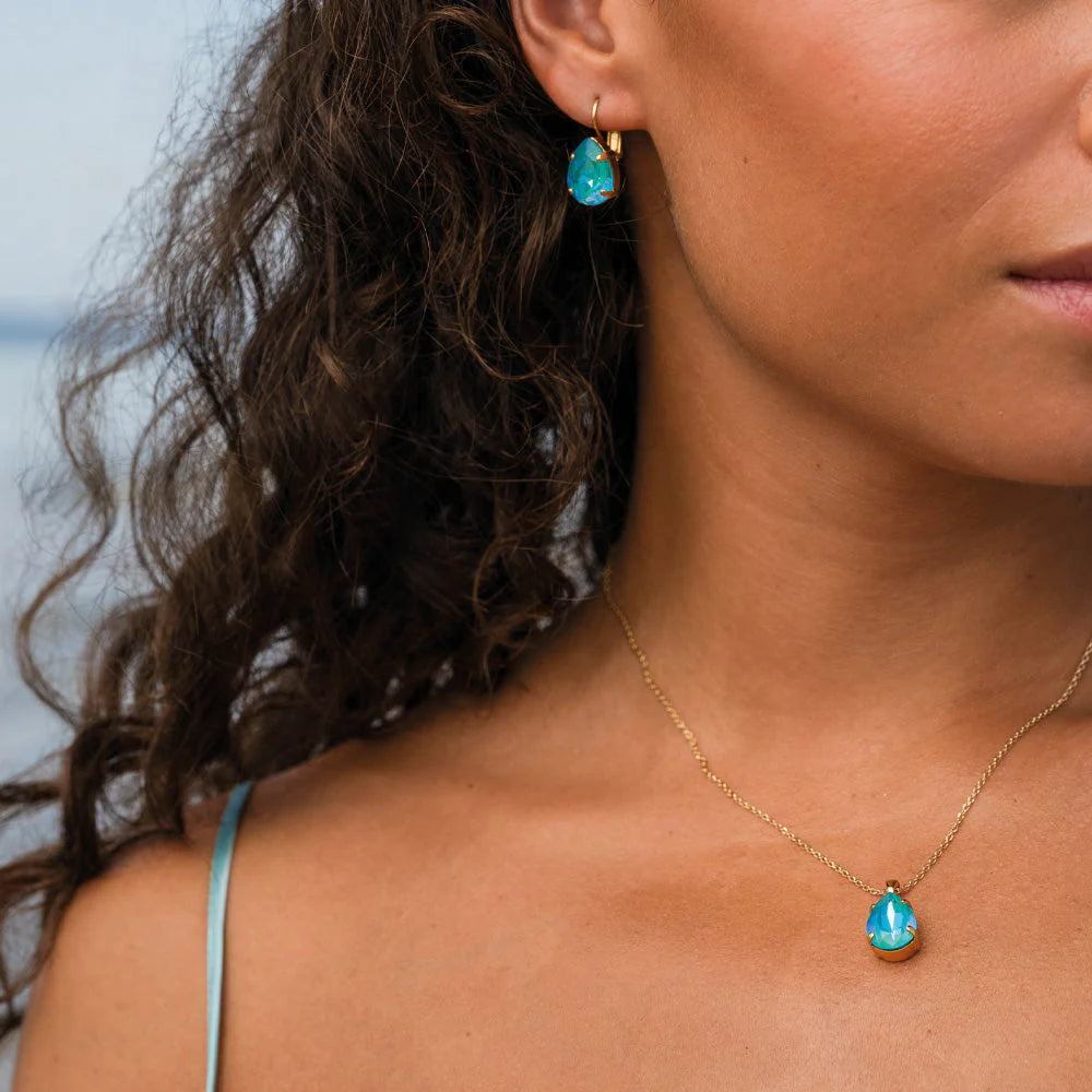 Mini drop clasp earrings Turkis
