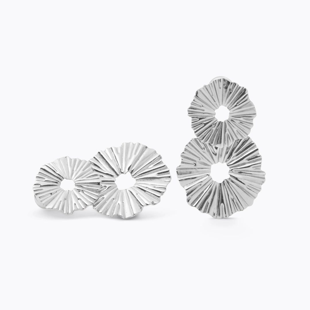 Vassia Earrings Rhodium Sølv