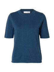 Lura 2/4 Knit Petrolblå