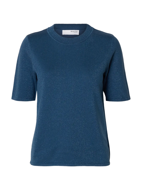 Lura 2/4 Knit Petrolblå