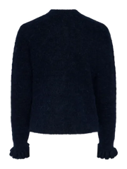 Thellis Ls Knit Mørkeblå