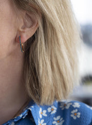 Perfect Loop Earrings Blå