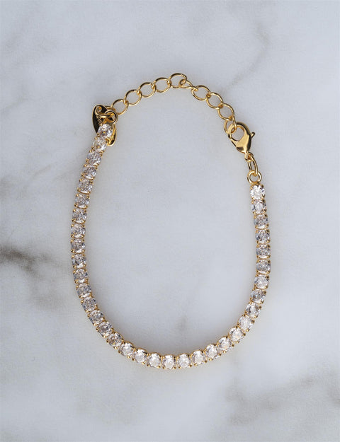 Zara bracelet gold crystal