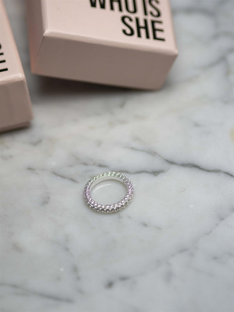 Eternity Diamond Ring Silver 56 Sølv