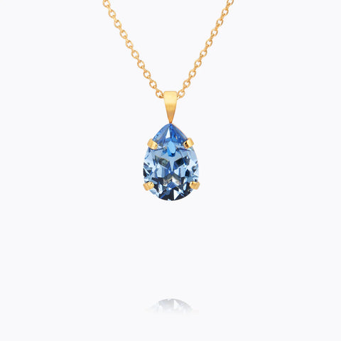 Mini drop necklace Blå