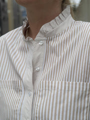 Tiffany Stripe Shirt Beige