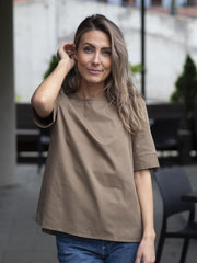Billie Top Taupe
